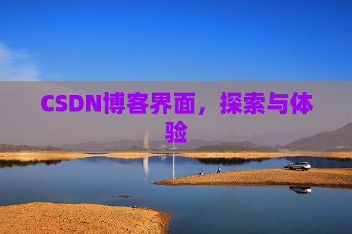 CSDN博客界面,探索与体验